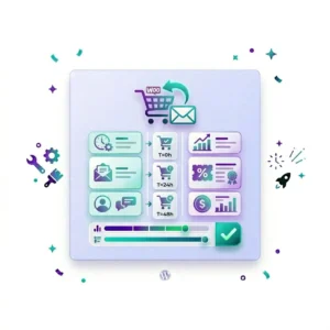 Abandoned cart email sequence setup for WooCommerce — automated 3-email recovery flow with copywriting
