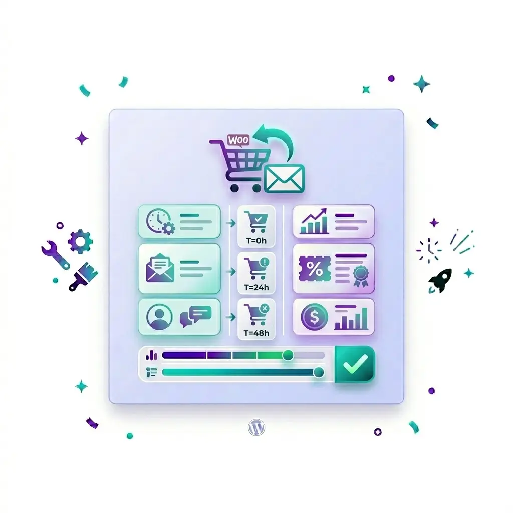 Abandoned Cart Email Sequence Setup (WooCommerce) 1 Abandoned Cart Email Sequence Setup (WooCommerce) Abandoned cart email sequence setup for WooCommerce — automated 3-email recovery flow with copywriting