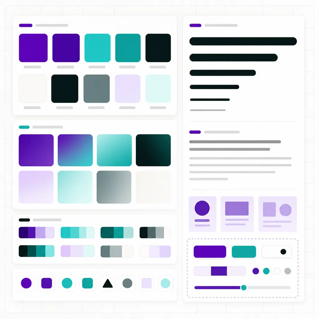 Brand Color Palette & Typography System 1 Brand Color Palette & Typography System Brand color palette and typography system service — color swatches with HEX codes and font hierarchy examples for visual brand identity
