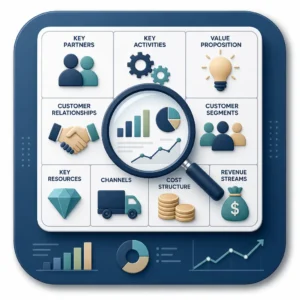 Business Model Canvas analysis with value proposition