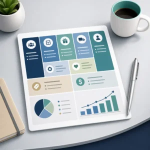 Lean business plan document with business model sections
