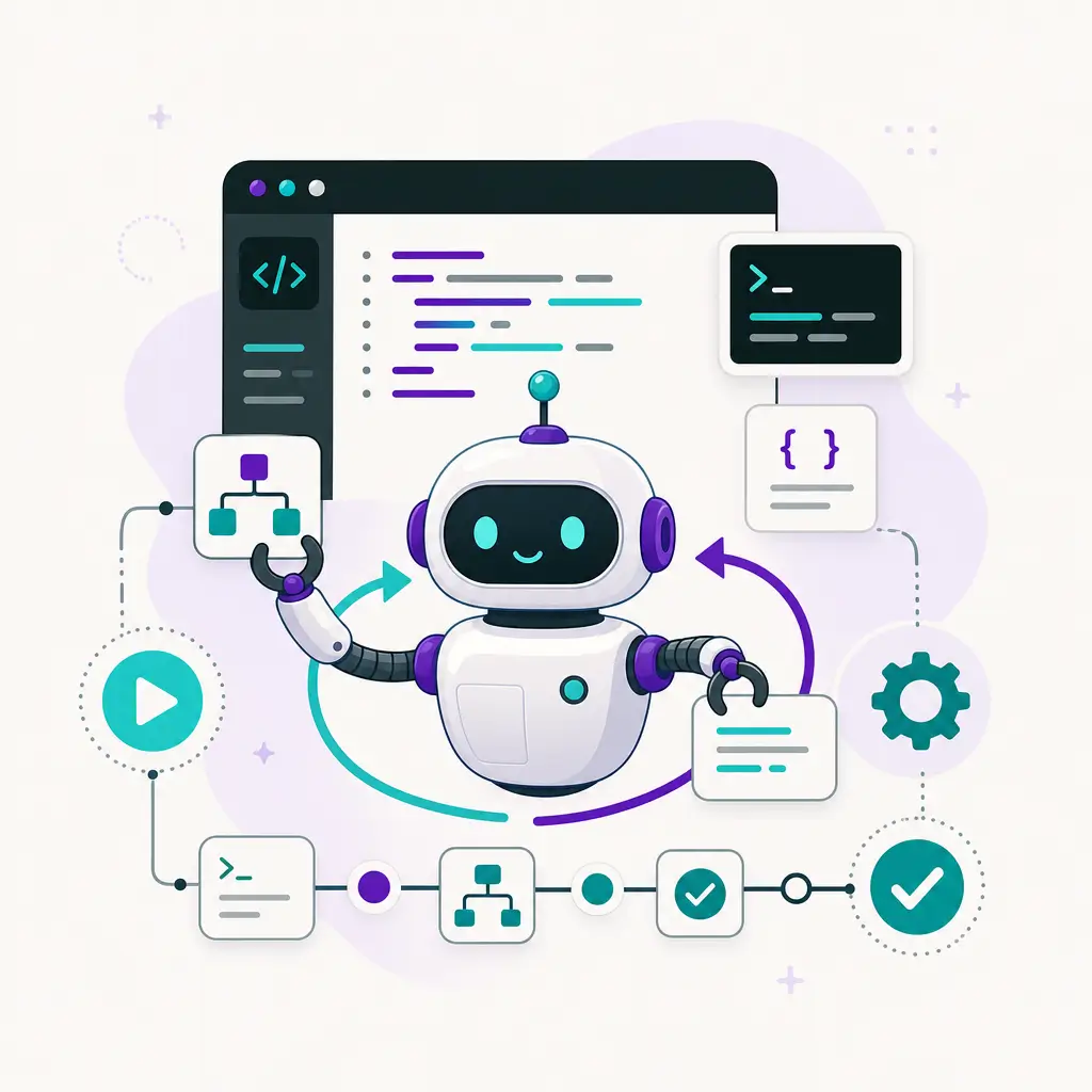 Simple Automation Script 1 Simple Automation Script Simple automation script concept showing a small automation bot