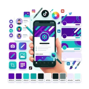 Social media profile picture and cover image design kit — branded assets for LinkedIn