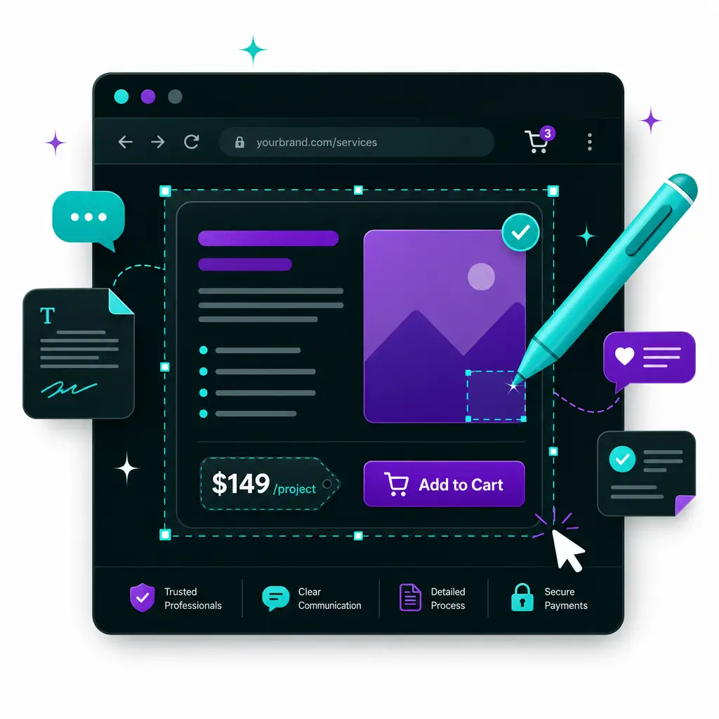 WooCommerce Service Copywriting 1 WooCommerce Service Copywriting WooCommerce Service Copywriting concept showing a service product card