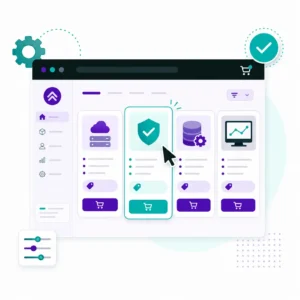 WooCommerce service products setup concept showing organized service cards