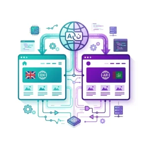 WordPress multilingual setup service using WPML or Polylang — bilingual website configuration with language switcher and SEO-friendly URL structure